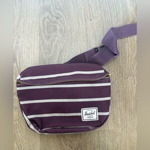 Herschel Supply Company Purple and Gray Belt Bag
